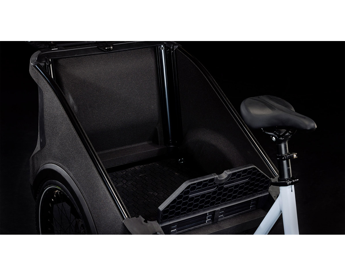 Vélo électrique cargo TRIKE HYBRID FAMILY 1500 Blanc/Noir