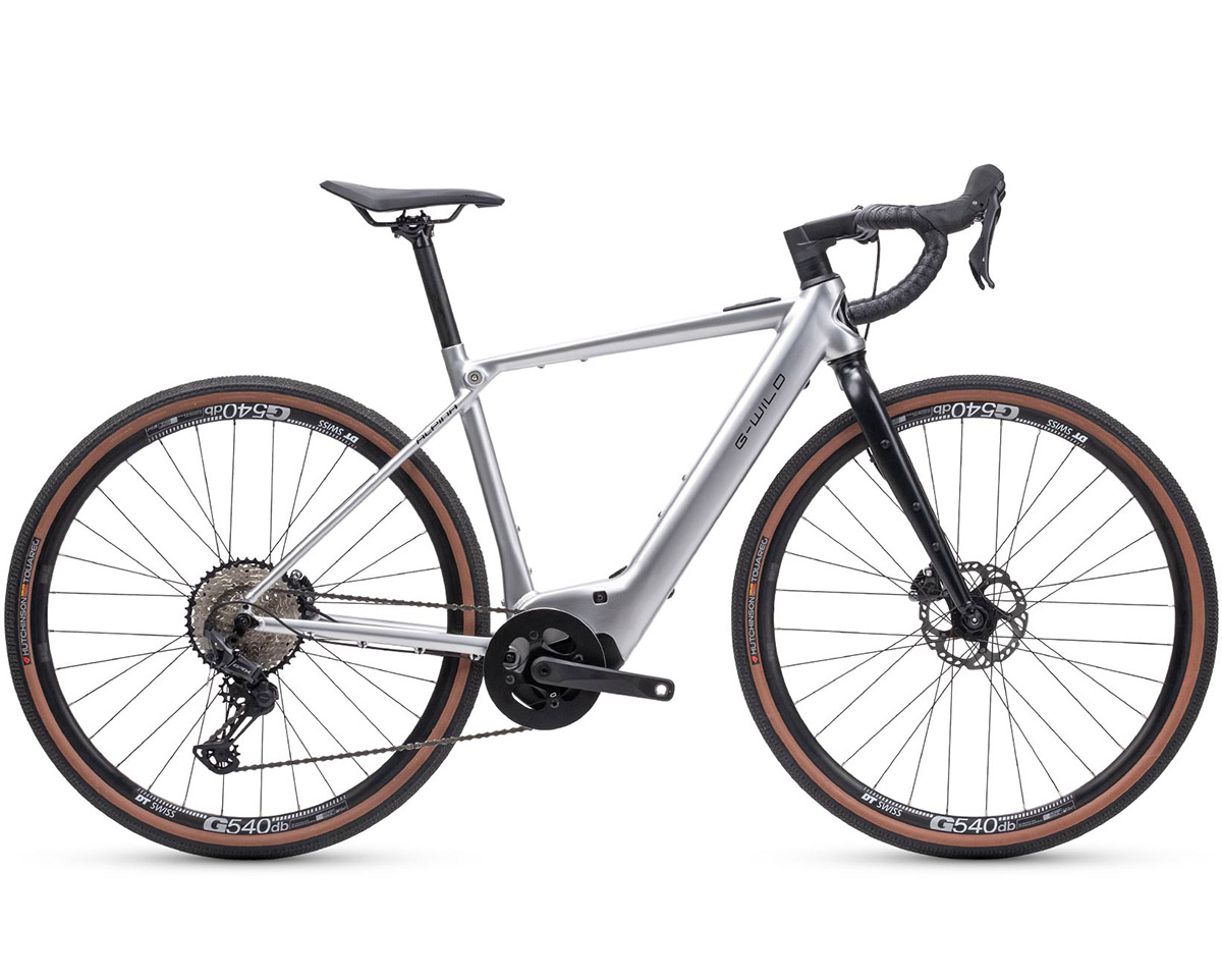 Vélo de gravel électrique Unisexe G-WILD ALPINA SX 400 Wh Argent